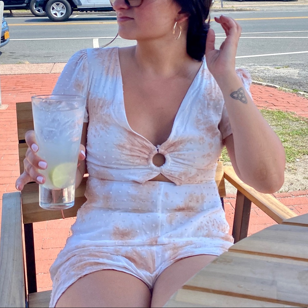 Brown adorable romper